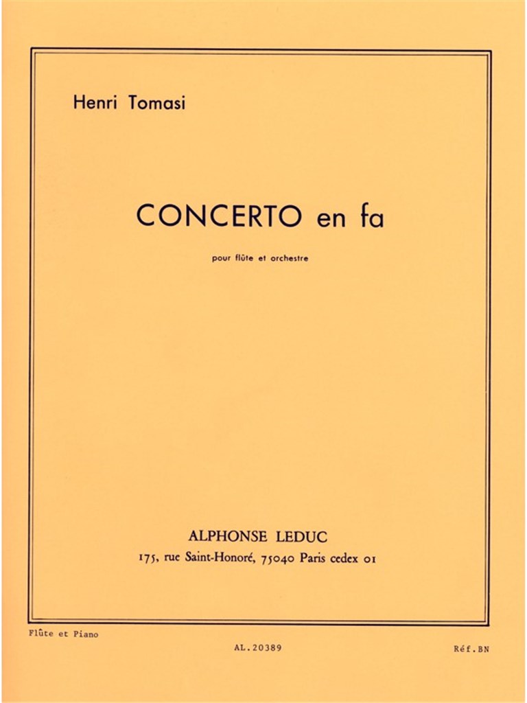 Henri Tomasi: Concerto in F major